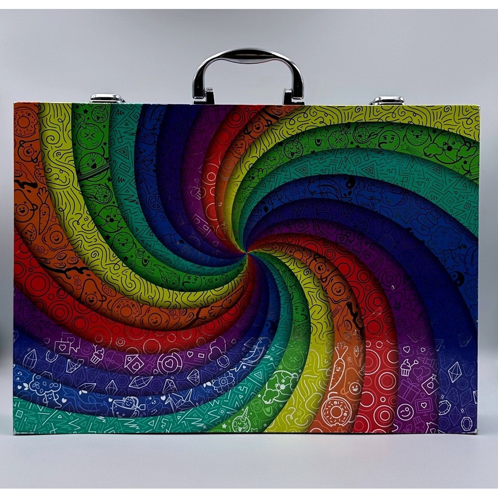 Crayola Inspiration Art Case Rainbow Swirl Doodle 140 Piece Coloring Set Case